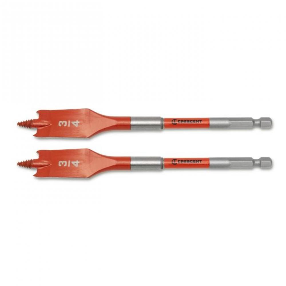 2PC SCREW POINT PADDLE DRILL BIT,6&#34;,3/4&#34;