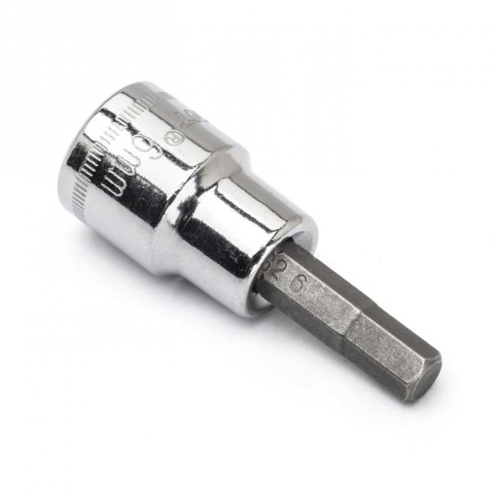 HEX BIT SOCKET,6MM,3/8&#34; DRIVE