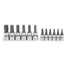 Crescent CBSS2N - 12 PC,TORX BIT SOCKET SET,1/4" & 3/8" DR