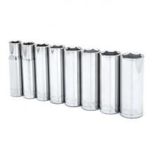 Crescent CSAS2N - SOCKET SET,8PC,1/2" DRIVE,DEEP,SAE