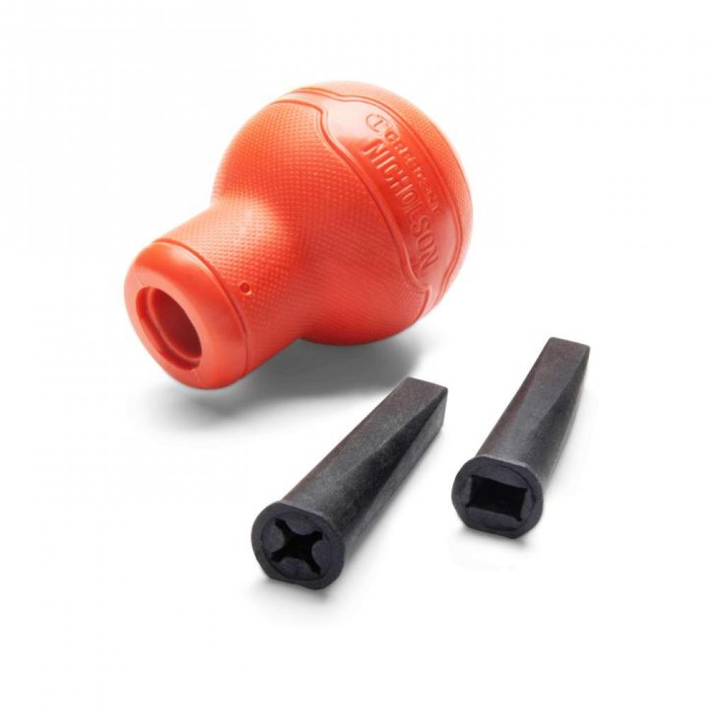 FILE HANDLE, SHORT ROUND, W INSERTS