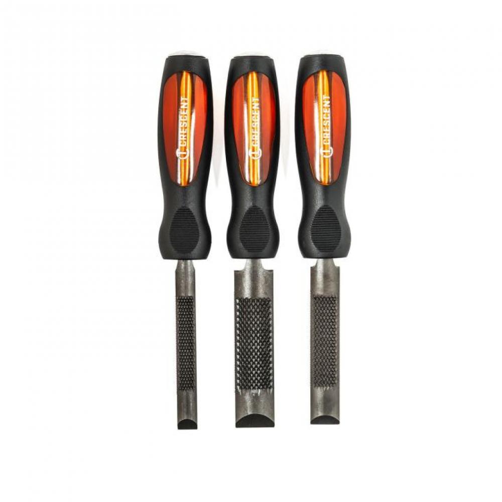 SET,CHISEL RASP,3PC,COMOLD HANDLE,CD