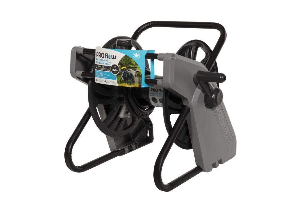 Hose Reel for deck, gray, system Never leak, hose guide. 225&#39; capacity. Garant