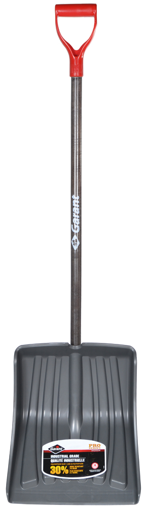 Snow shovel, polypro blade 13.9&#34; kd, wood handle, dh, Garant Pro Series