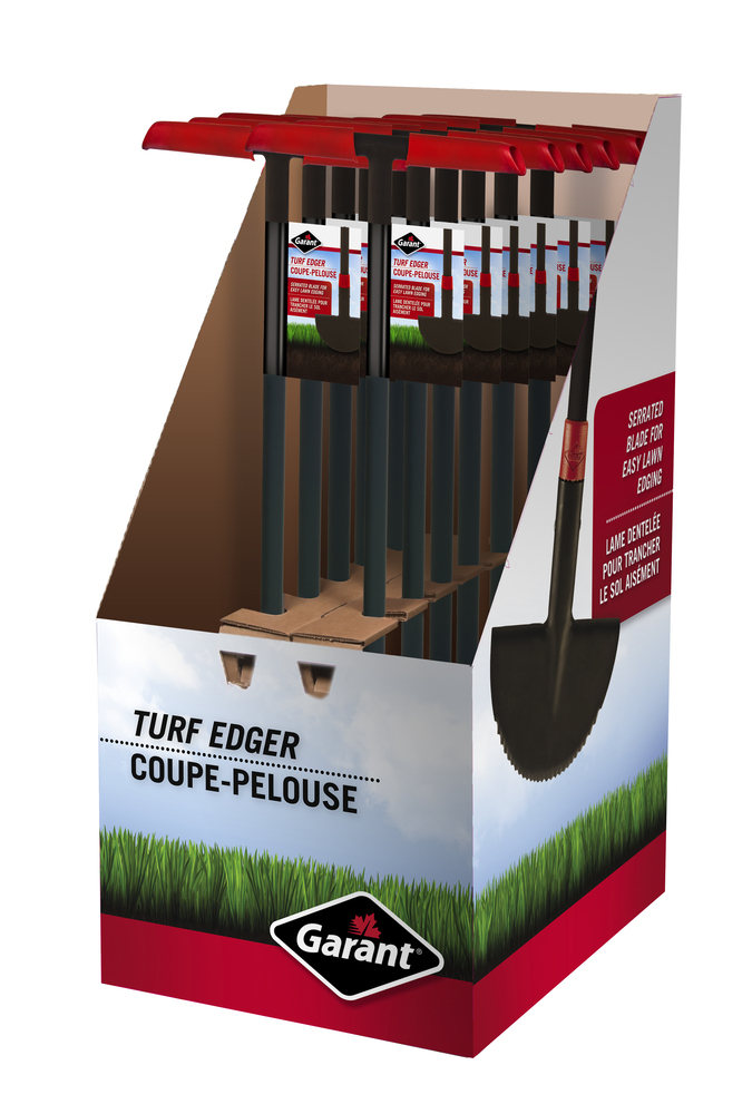 Turf Edger displayer of 12 tools, Garant