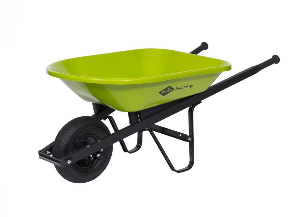 Wheelbarrow, 4 cu. ft., poly tray, hardwood handles wit endcap, Botanica