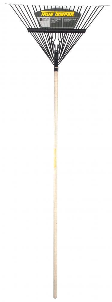 Springback lawn rake, 24&#34; steel tines, TT
