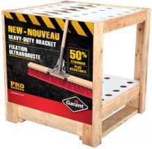Garant 84191 - Display in wood, 24" x 24" for push brooms and long handle tools, 24 holes