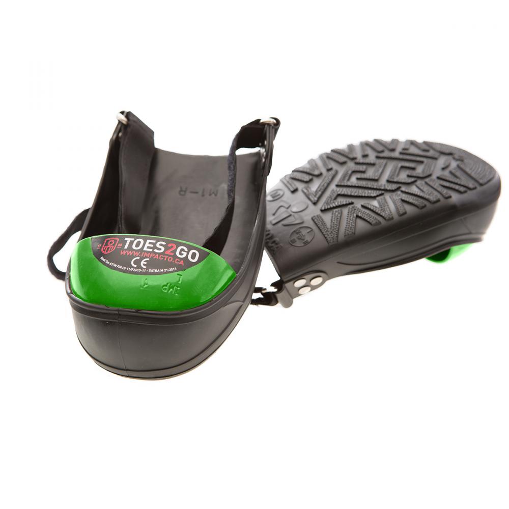 TOES2GO STEEL TOE CAP OVERSHOE L GREEN TOE