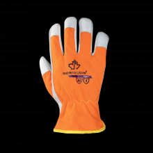 Superior Glove 378GTX-XL - HIVIZ CUT A6 LEATHER + GRIP