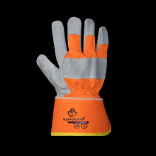 Superior Glove 66BTX-XL - HIVIZ CUT A6 LEATHER + GRIP