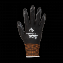 Superior Glove SN15NT-9 - GRAY KNIT + NITRILE PALMS