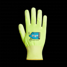 Superior Glove STAGHVPU-9 - HIVIZ CUT A5 + PU PALMS