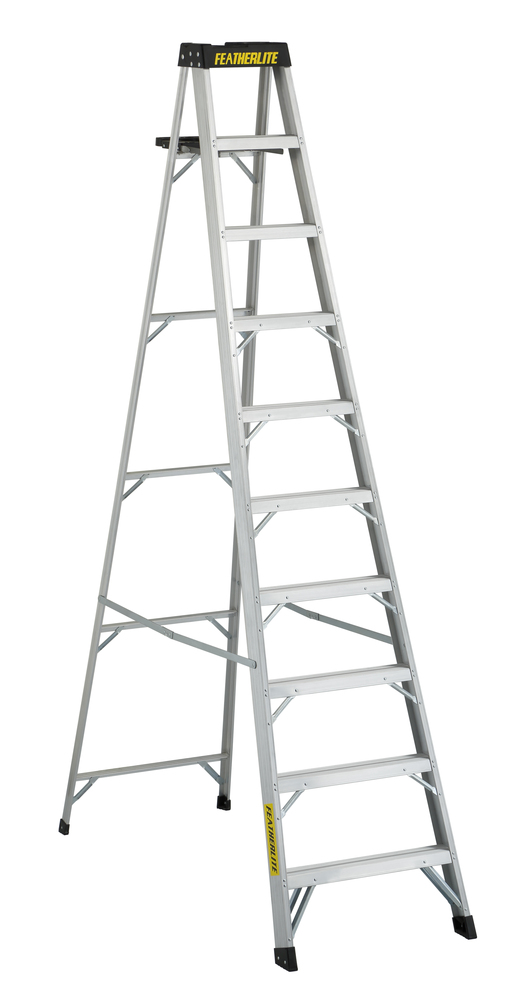 10&#39; Aluminum Step Ladder Type IA 300 Load Capacity (lbs)
