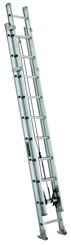20&#39; Aluminum Extension Ladder, Type IAA, 375 lb Load Capacity