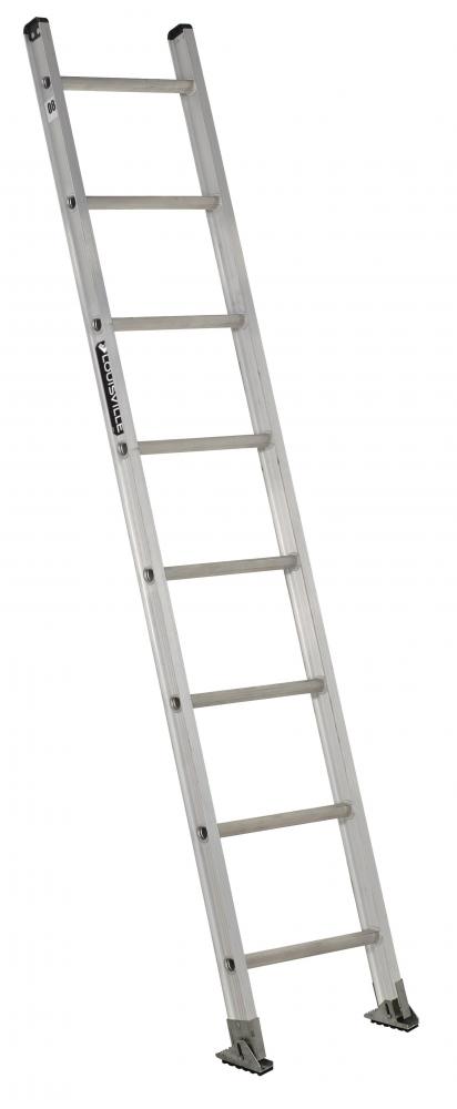 8&#39; Aluminum Straight Ladder, Type IA, 300 lb Load Capacity