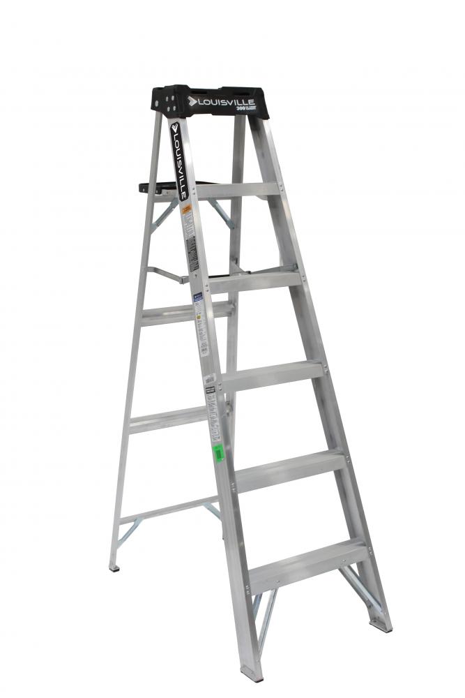 6&#39; Aluminum Step Ladder,  Type IA, 300 lb Load Capacity