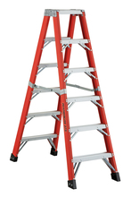 Louisville Ladder Corp 6612-AA - 12' Fiberglass Twin Step Ladder Type IAA 375 Load Capacity (lbs)