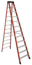 Louisville Ladder Corp 6812-AA - 12' Fiberglass Step Ladder Type IAA 375 Load Capacity (lbs)