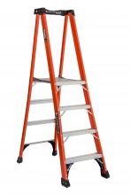 Louisville Ladder Corp FXP1804HD - 4' Fiberglass Pinnacle Pro Platform Platform Ladder, Type IAA, 375 Load Capacity