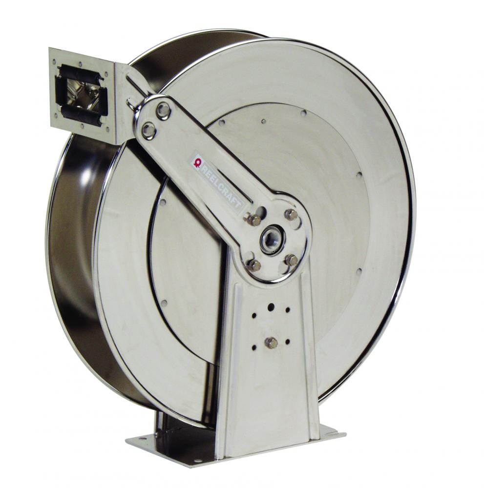 Hose Reel, 1 x 50ft SS Air/Water no Hose, 500 psi