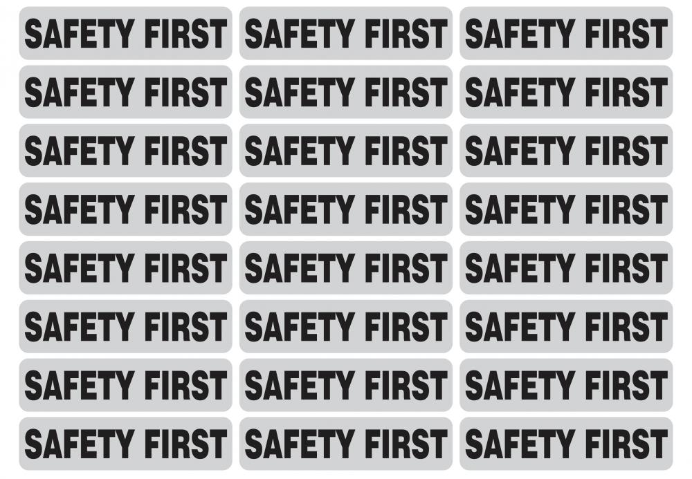 &#34;SAFETY FIRST&#34; Reflective strip