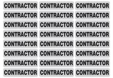 Dentec 13HL-CONTRACTOR - "CONTRACTOR" Reflective strip