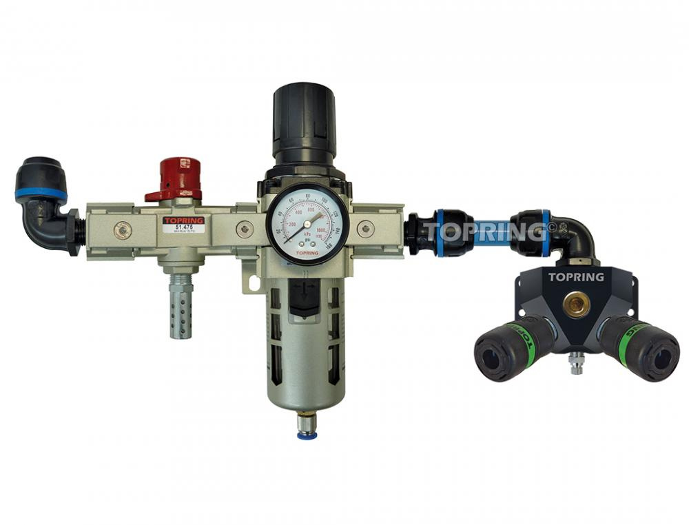 FR Unit and Wall Manifold With 2 Composite Couplers Ultraflo for 25 mm S08