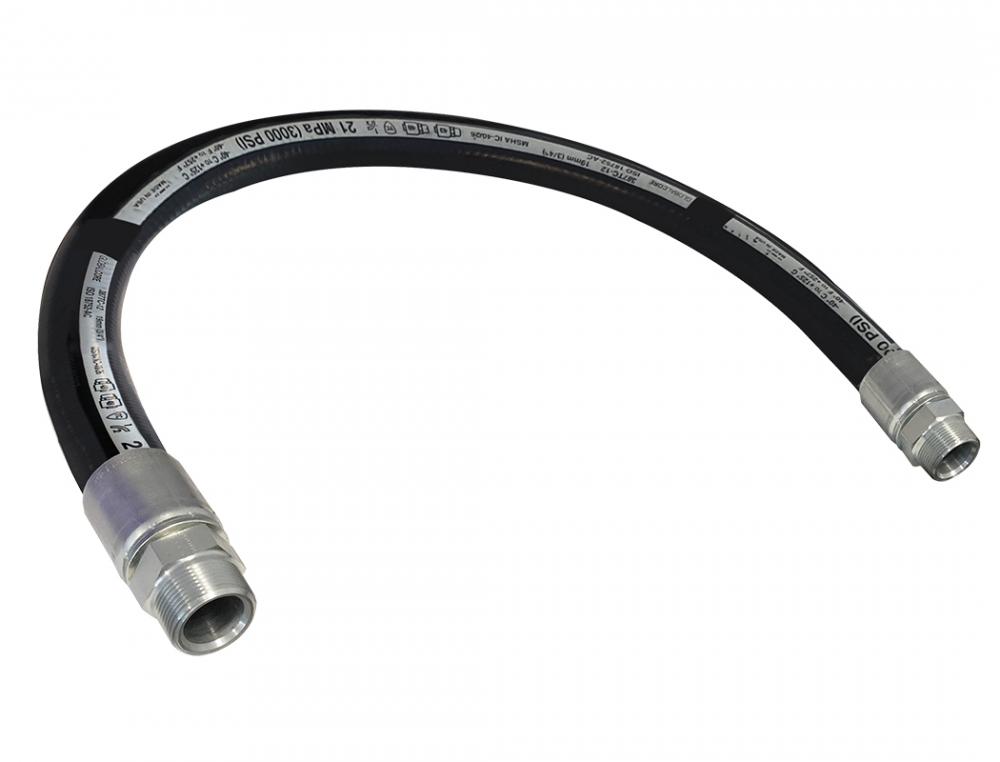 Anti-Vibr. Hose 24&#34;x1/2(M)NPT CRN