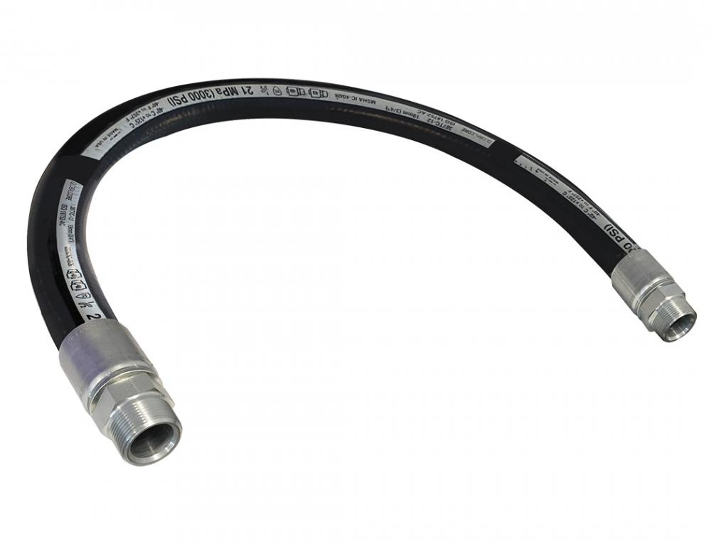 Rubber Anti-Vibration Hose 2 I.D. 48 In.