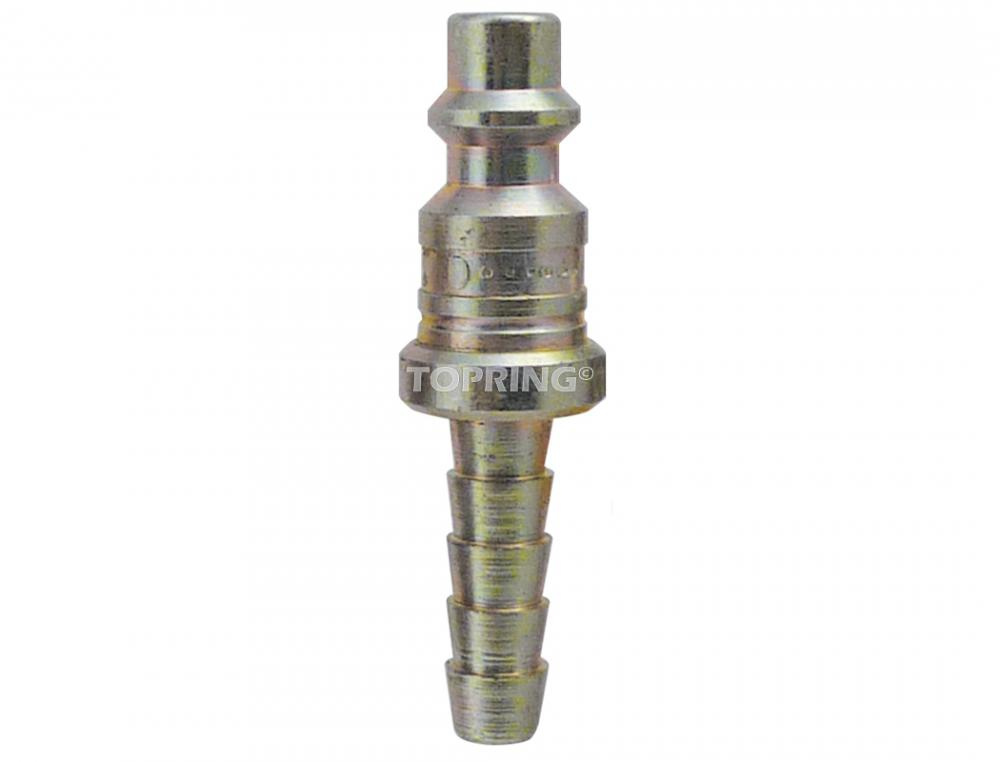 1/4 Industrial Steel Coupler Plug With 1/4 Hose Barb