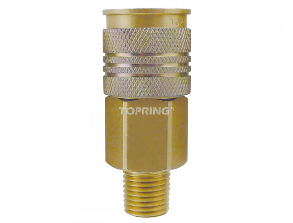 1/4 in. 3 in 1 Brass Quick Coupler 1/4 (M) NPT