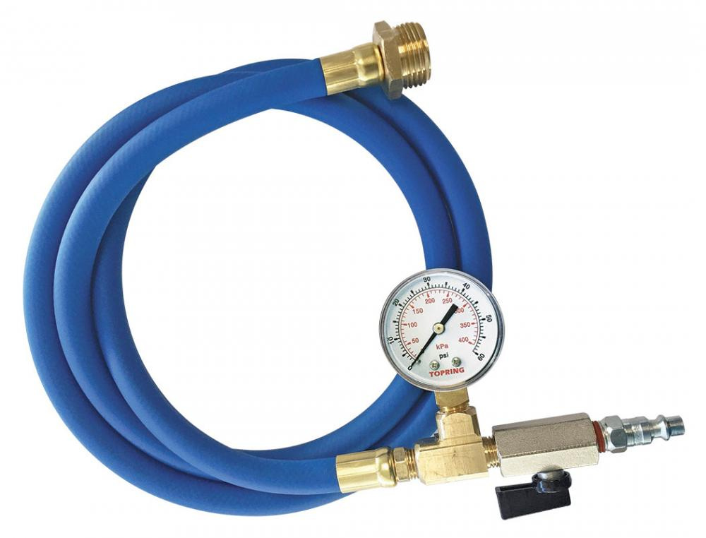 Water Blowout Adapter (M) With Pressure Gauge
