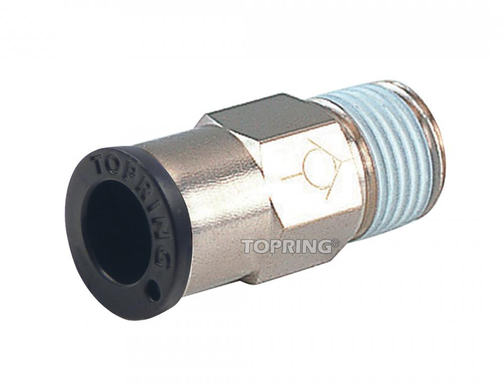 1/8 (M) NPT to 1/4 in. Push-to-Connect Check Valve Adapter
