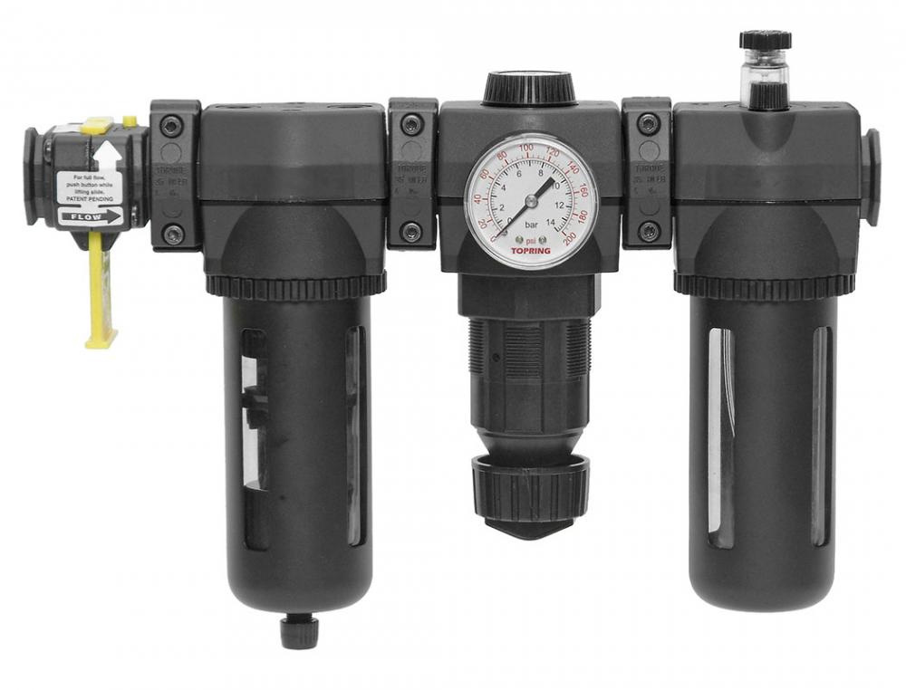 5 Micron FRL Unit 30 to 125 PSI 3/4 (F) NPT With Shut-off Valve S50