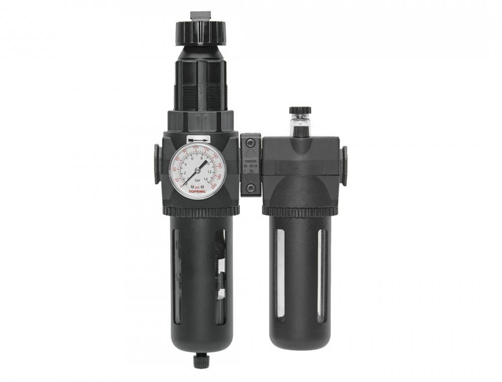 5 Micron Filter Regulator 0 to 125 PSI and Lubricator 1/2 (F) NPT S50