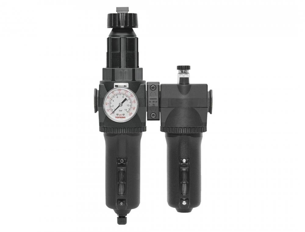 5 Micron Filter Regulator 30 to 125 PSI and Lubricator 1/2 (F) NPT S50