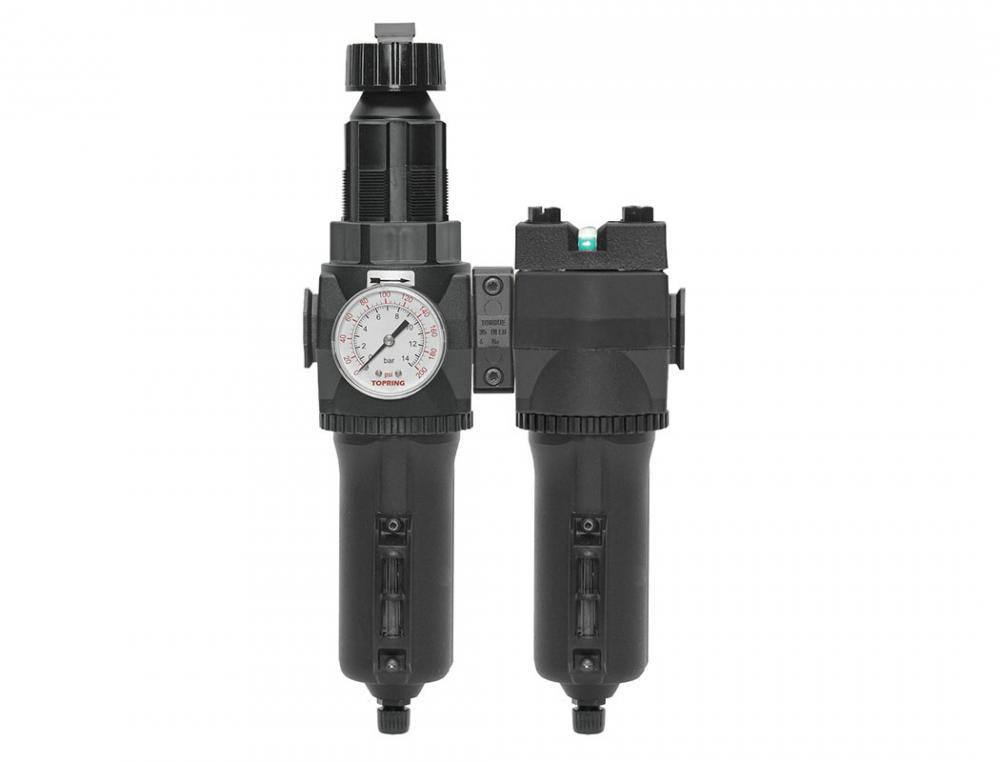 5 Micron Filter Regulator 30 to 125 PSI and 0.01 Micron Coalescing Filter 3/4 (F) NPT S50