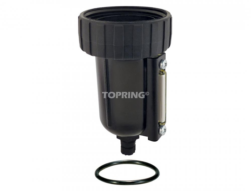 130.1 ml Zinc Bowl With Level Indicator for Filter, Coalescing Filter and Filter Regulator