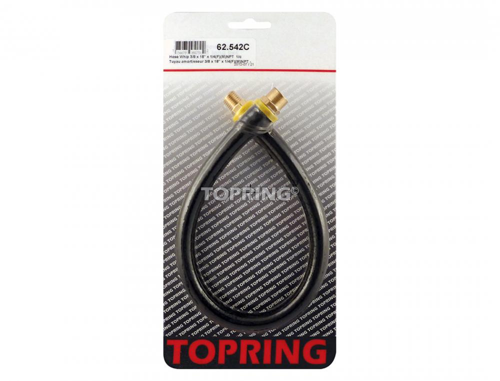 Rubber Hose Whip 3/8 I.D. 1.5 Foot