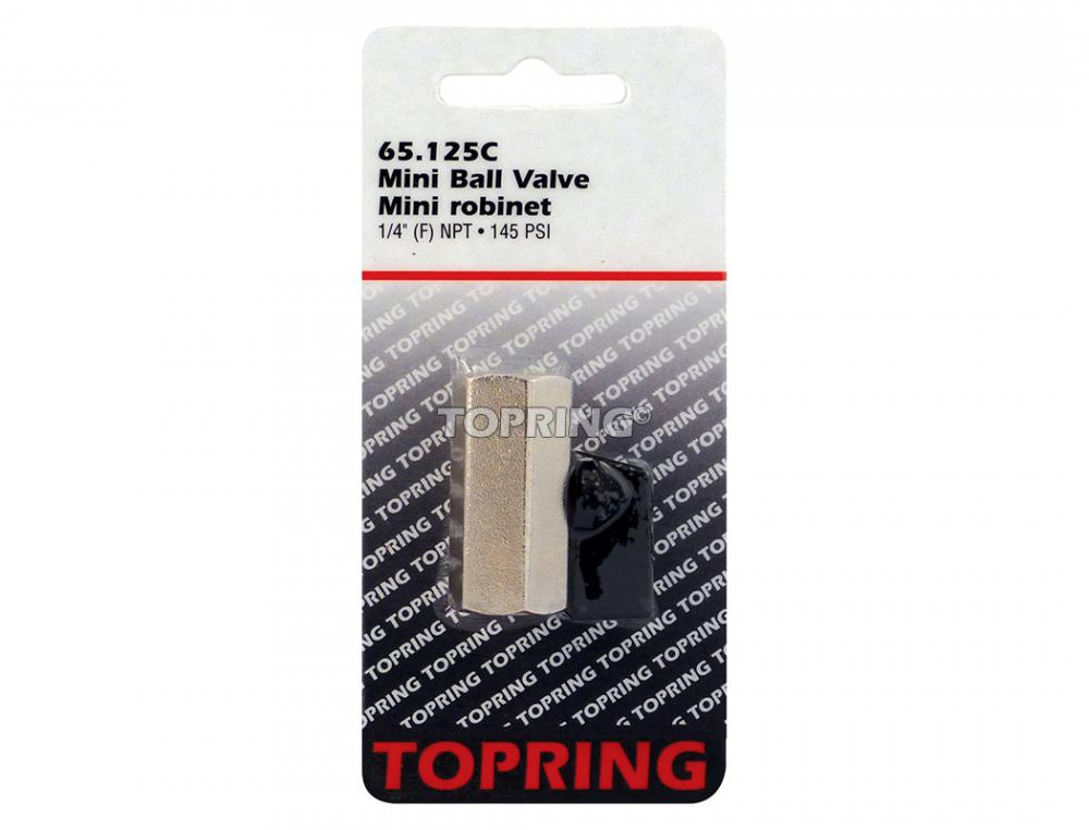 Brass Mini Ball Valve 1/4 (F) NPT