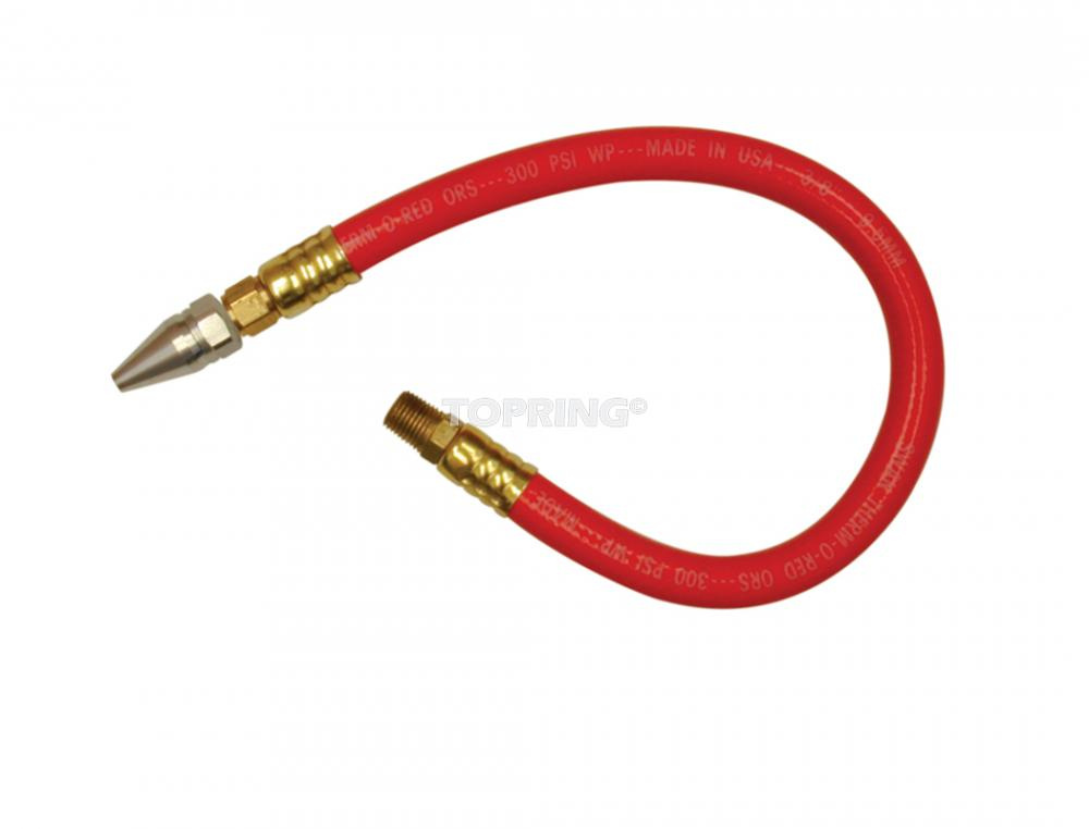 18 In. Aluminum Air Saver Nozzle With Rubber Hose 3/8 I.D.