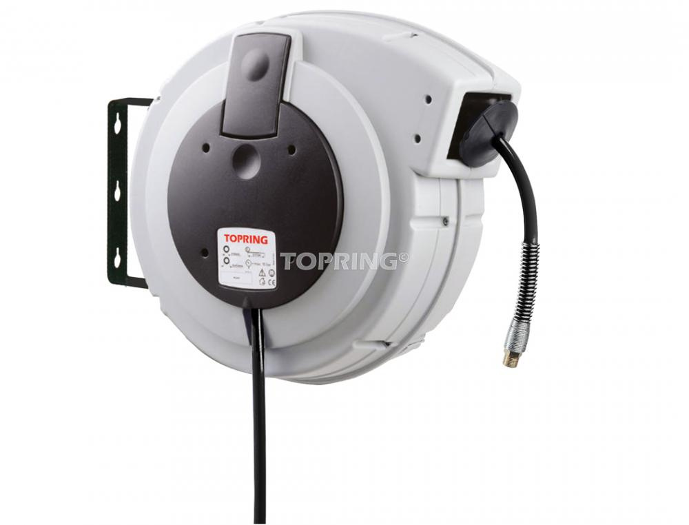 Hose Reel With 3/8 I.D. 50 ft. Polyurethane and PVC Hose