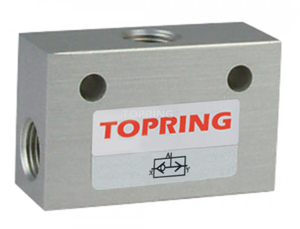 Aluminum Pneumatic Shuttle Valve 1/8 (F) NPT