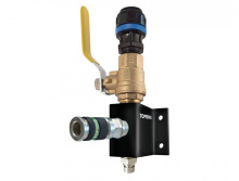 Topring 08.455.09 - Aluminum Wall Manifold With 1 Ultraflo Quick Coupler for 20 mm S08