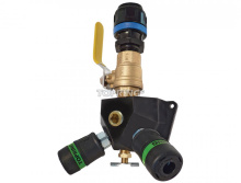 Topring 08.464.04 - Aluminum Wall Manifold With 2 Ultraflo Quick Couplers for 16 mm S08