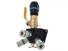 Topring 08.474.02 - Aluminum Wall Manifold With 3 Ultraflo Quick Couplers for 16 mm S08