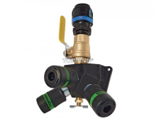 Topring 08.474.04 - Aluminum Wall Manifold With 3 Ultraflo Quick Couplers for 16 mm S08