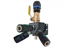 Topring 08.474.07 - Aluminum Wall Manifold With 3 Ultraflo Quick Couplers for 16 mm S08