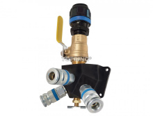 Topring 08.474 - Aluminum Wall Manifold With 3 1/4 Industrial Quick Couplers for 16 mm S08